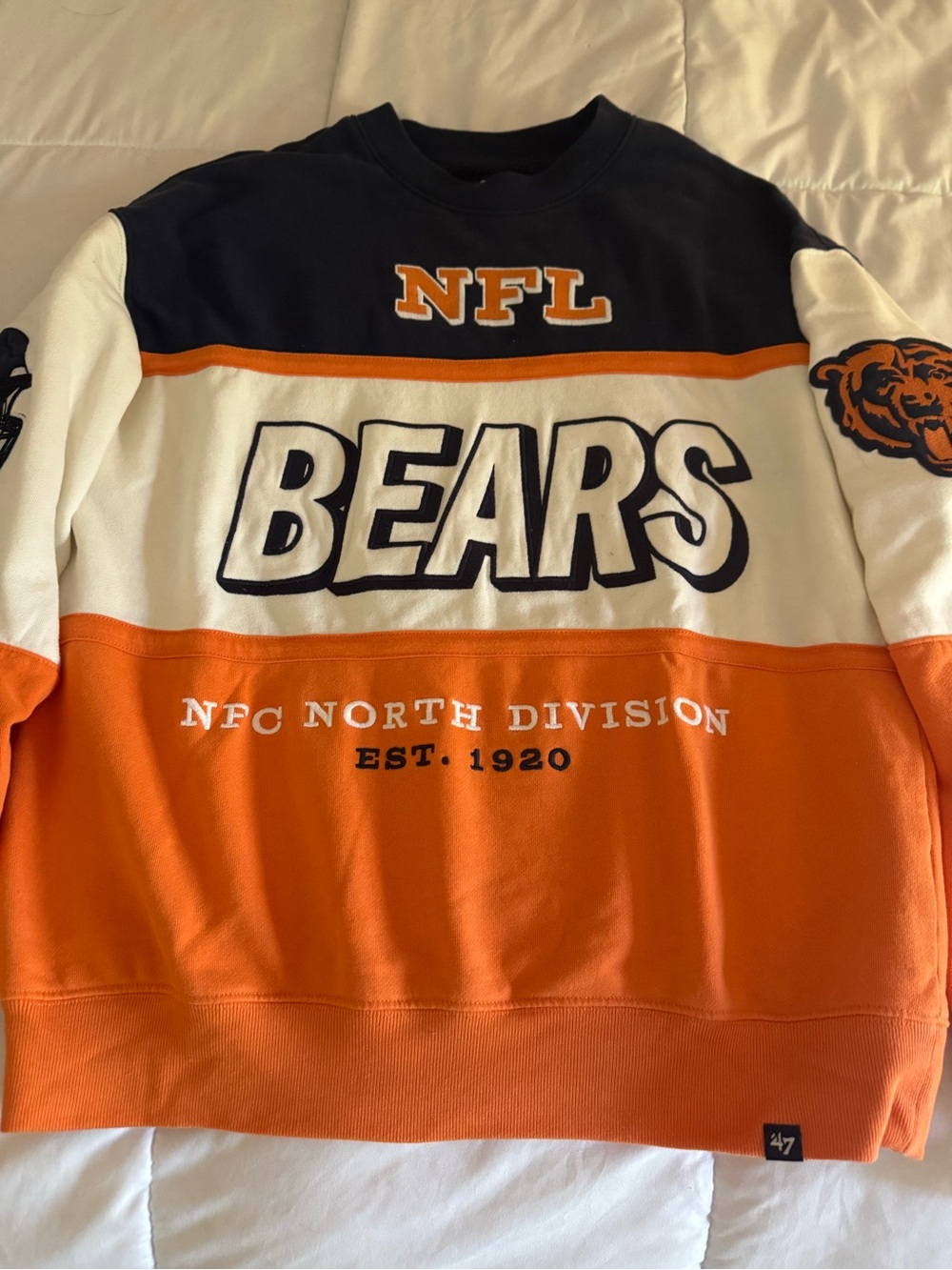 Chicago Bears NFL NFC North Division Crewneck Sweatshirt Small